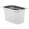 Pojemniki gastronomiczne 4 szt. GN 1/4, 150 mm, stal nierdzewna