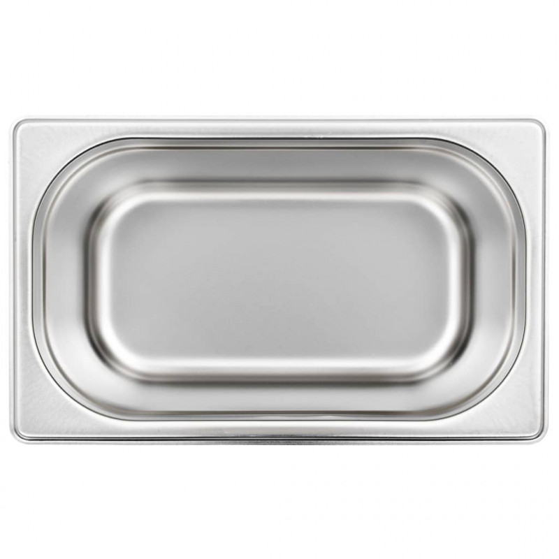Pojemniki gastronomiczne 4 szt. GN 1/4, 150 mm, stal nierdzewna
