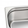 Pojemniki gastronomiczne 4 szt. GN 1/4, 150 mm, stal nierdzewna