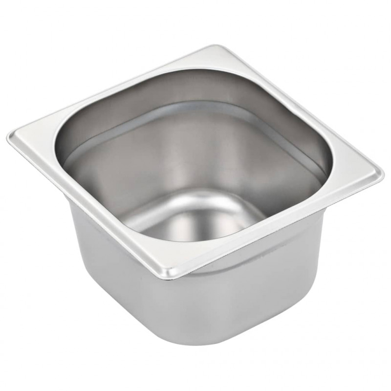 Pojemniki gastronomiczne 12 szt. GN 1/6, 100 mm stal nierdzewna