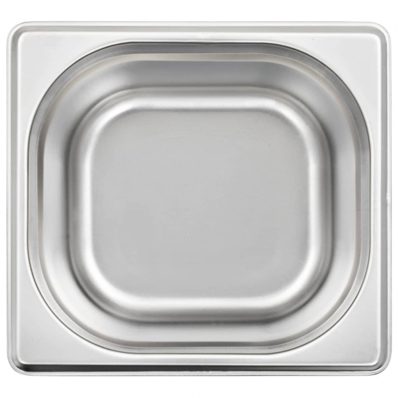 Pojemniki gastronomiczne 12 szt. GN 1/6, 100 mm stal nierdzewna