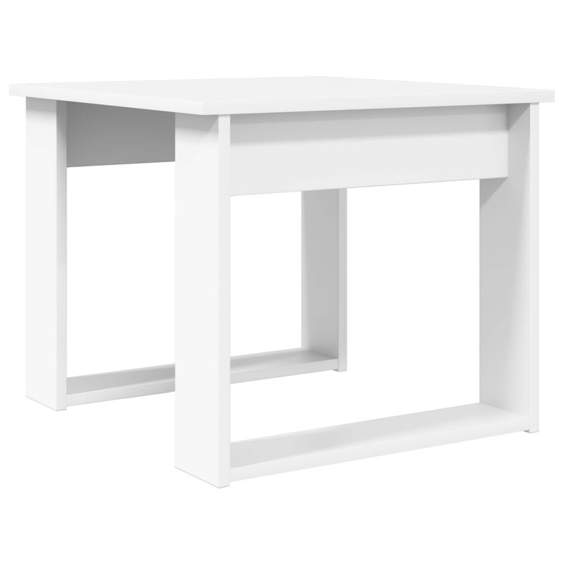 Zestaw stolików kawowych 2 pcs Biały Materiał drewnopochodny