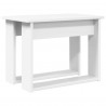 Zestaw stolików kawowych 2 pcs Biały Materiał drewnopochodny