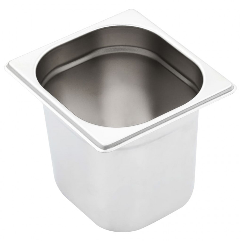 Pojemniki gastronomiczne 8 szt. GN 1/6, 150 mm, stal nierdzewna