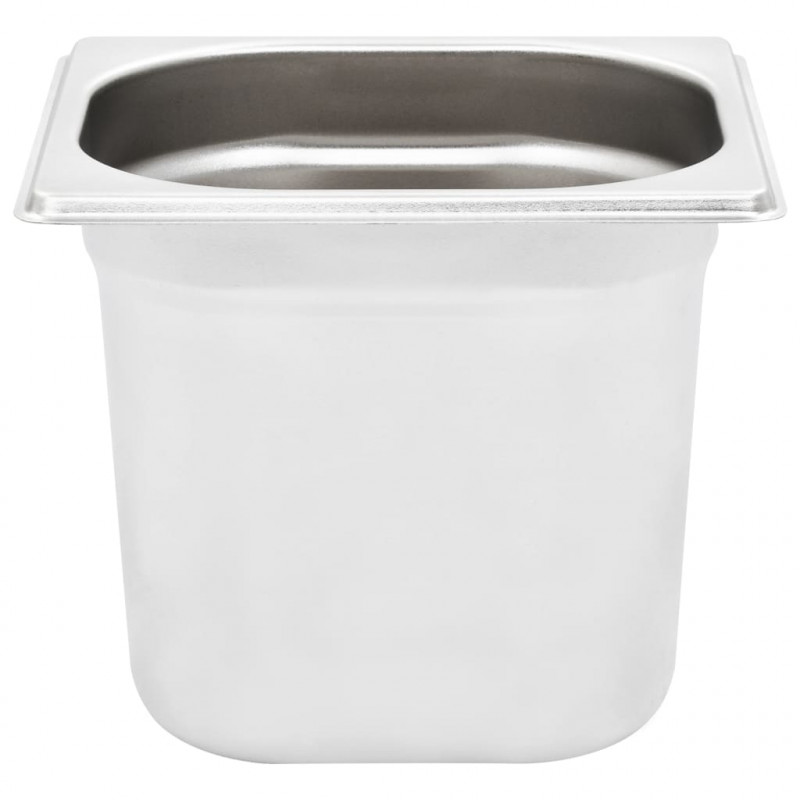 Pojemniki gastronomiczne 8 szt. GN 1/6, 150 mm, stal nierdzewna
