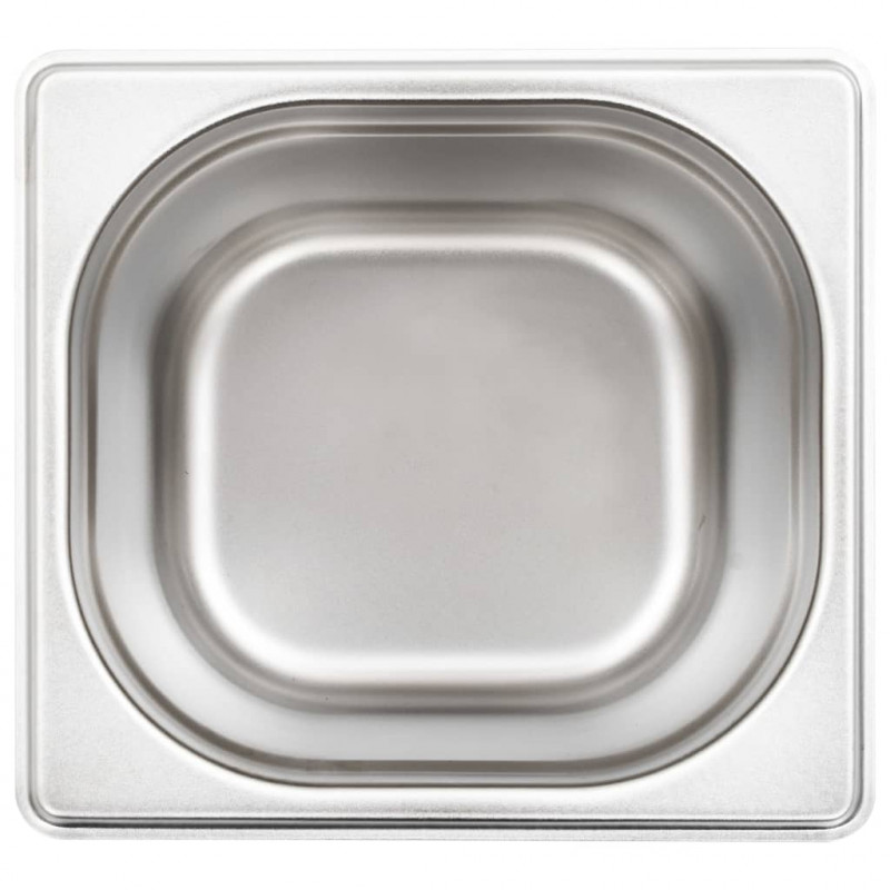 Pojemniki gastronomiczne 8 szt. GN 1/6, 150 mm, stal nierdzewna