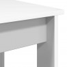 Zestaw stolików kawowych 2 pcs Biały Materiał drewnopochodny