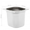 Pojemniki gastronomiczne 8 szt. GN 1/6, 150 mm, stal nierdzewna