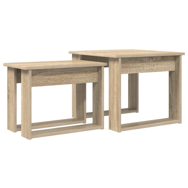 Zestaw stolików kawowych 2 pcs Dąb Sonoma
