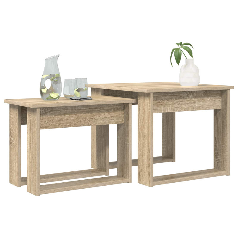 Zestaw stolików kawowych 2 pcs Dąb Sonoma