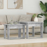 Zestaw stolików kawowych 2 pcs Betonowy szary
