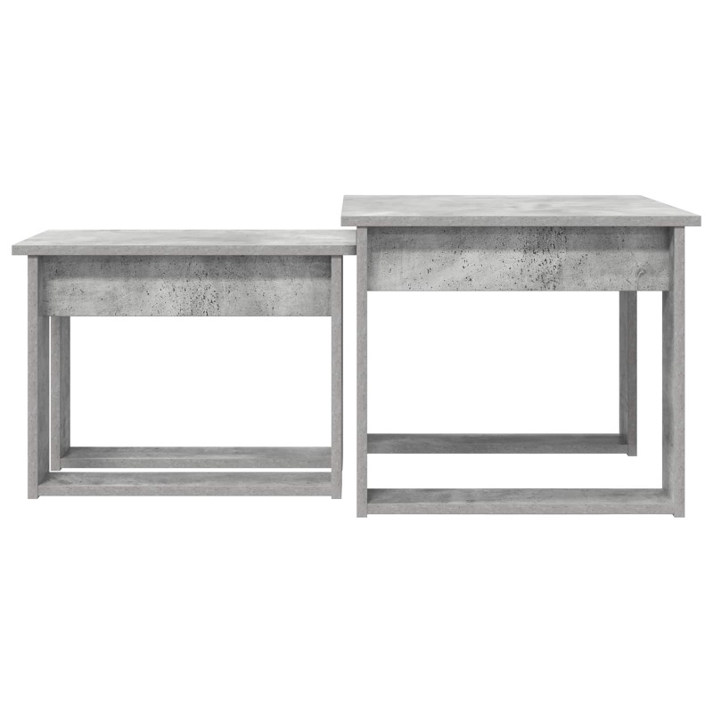 Zestaw stolików kawowych 2 pcs Betonowy szary