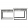 Zestaw stolików kawowych 2 pcs Betonowy szary