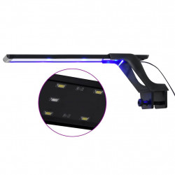 Lampa LED do akwarium, z zaciskiem, 35-55 cm, niebiesko-biała