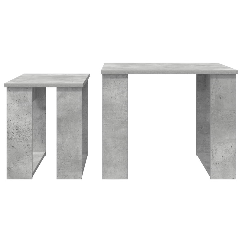 Zestaw stolików kawowych 2 pcs Betonowy szary