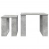 Zestaw stolików kawowych 2 pcs Betonowy szary