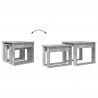 Zestaw stolików kawowych 2 pcs Betonowy szary