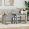 Zestaw stolików kawowych 2 pcs Szary Sonoma