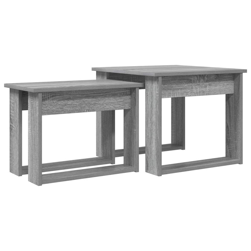 Zestaw stolików kawowych 2 pcs Szary Sonoma