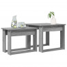 Zestaw stolików kawowych 2 pcs Szary Sonoma