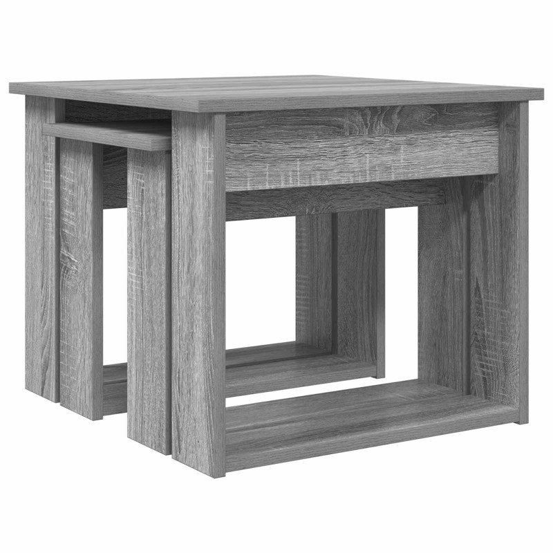 Zestaw stolików kawowych 2 pcs Szary Sonoma