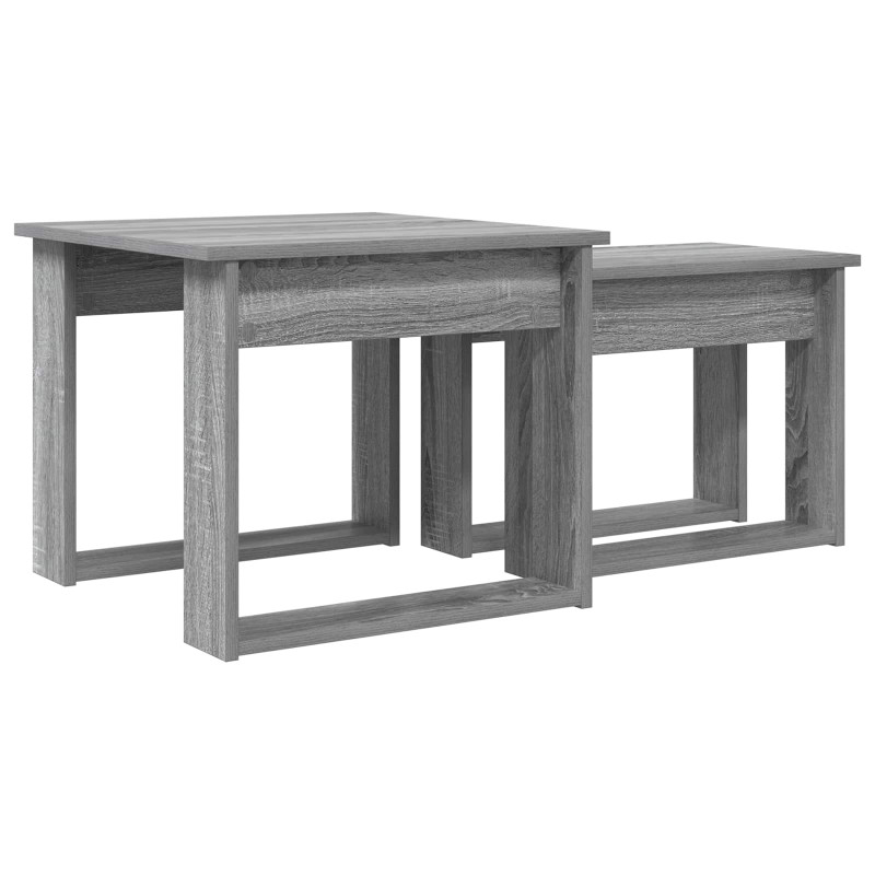 Zestaw stolików kawowych 2 pcs Szary Sonoma