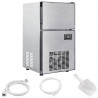 Producent kostek lodu Srebrny 43 x 40 x 71 cm Stal nierdzewna