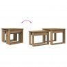 Zestaw stolików kawowych 2 pcs Dąb rzemieślniczy