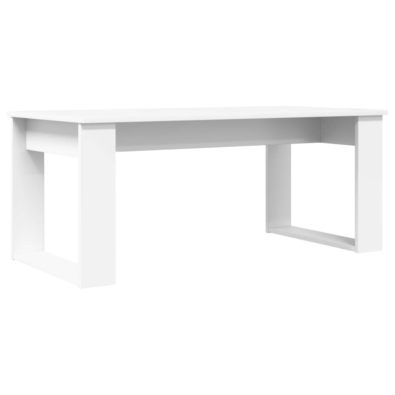 Zestaw stolików kawowych 2 pcs Biały Materiał drewnopochodny