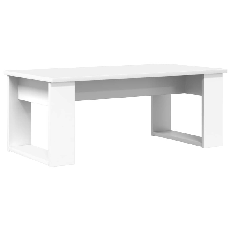 Zestaw stolików kawowych 2 pcs Biały Materiał drewnopochodny