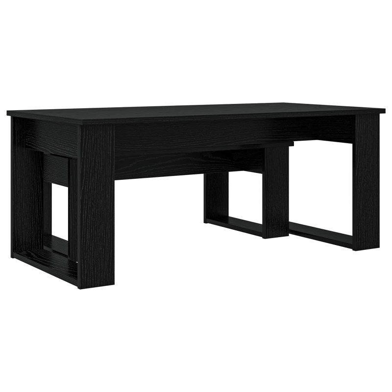 Zestaw stolików kawowych 2 pcs Czarny Dąb