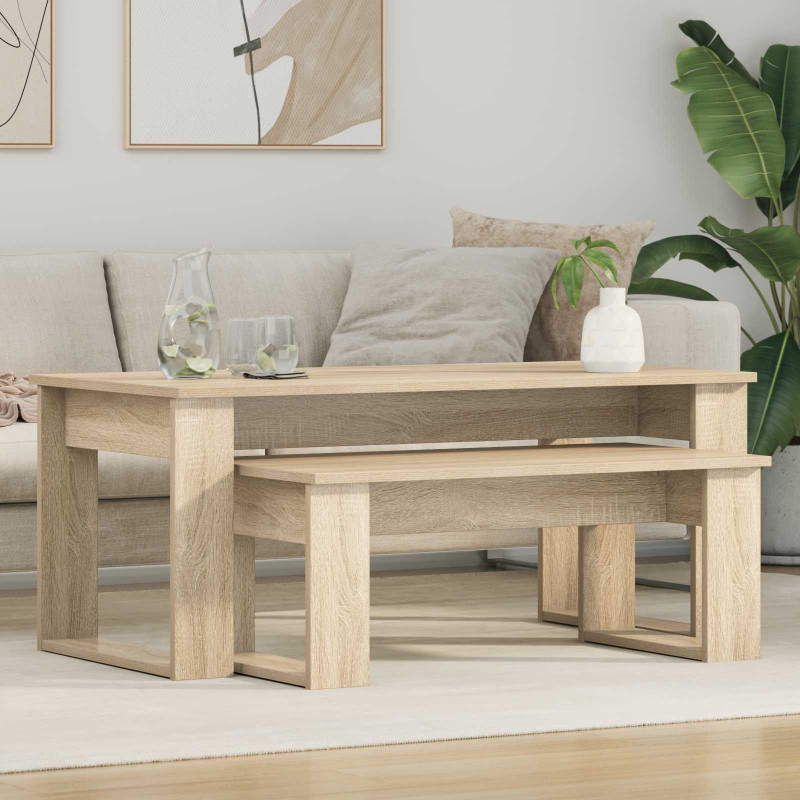 Zestaw stolików kawowych 2 pcs Dąb Sonoma