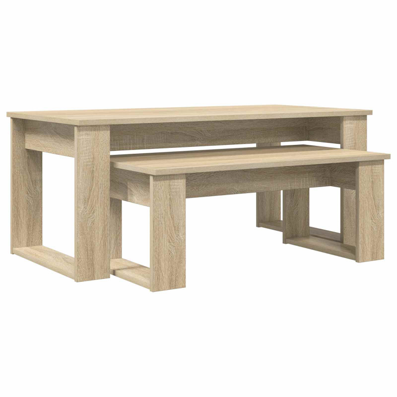 Zestaw stolików kawowych 2 pcs Dąb Sonoma