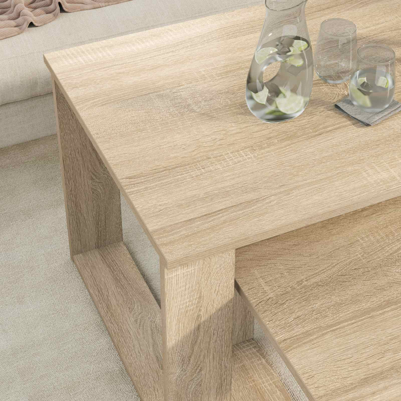 Zestaw stolików kawowych 2 pcs Dąb Sonoma