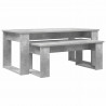 Zestaw stolików kawowych 2 pcs Betonowy szary