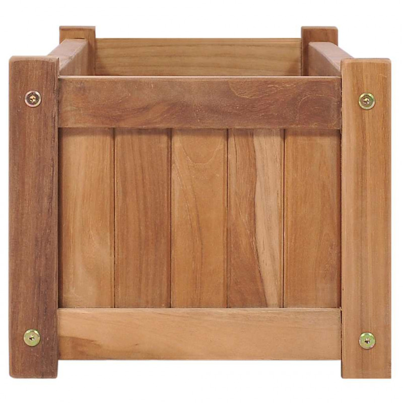 Podwyższona donica 100x30x25 cm, lite drewno tekowe