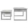 Zestaw stolików kawowych 2 pcs Betonowy szary