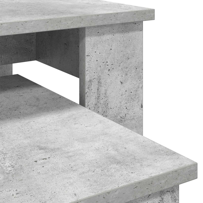 Zestaw stolików kawowych 2 pcs Betonowy szary