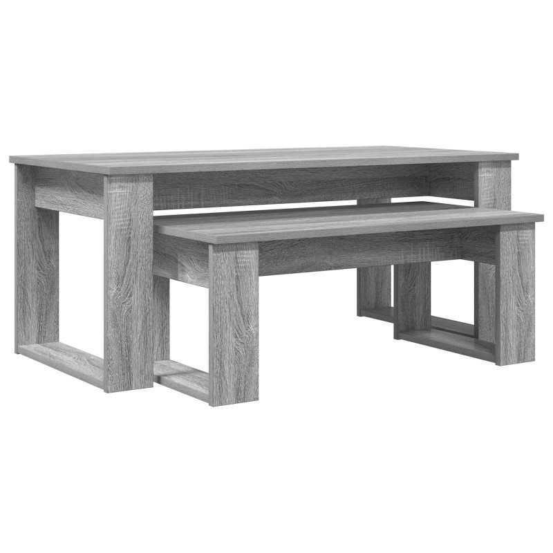Zestaw stolików kawowych 2 pcs Szary Sonoma