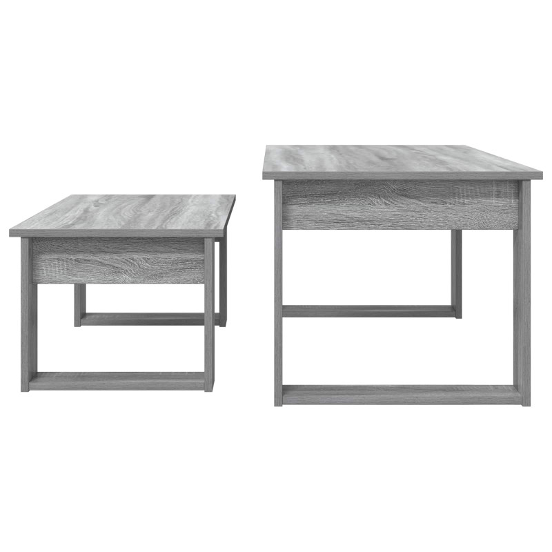Zestaw stolików kawowych 2 pcs Szary Sonoma