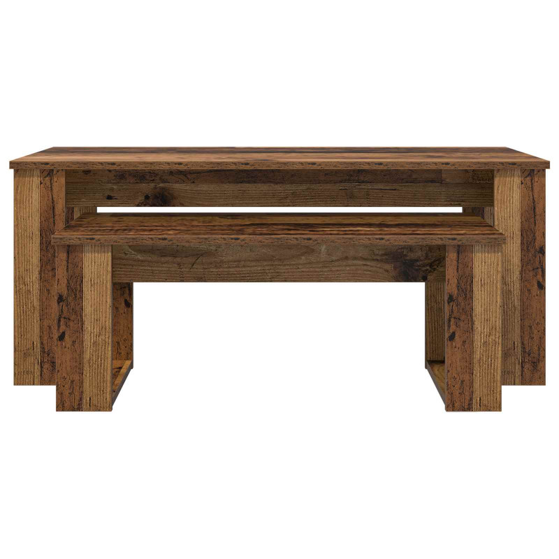 Zestaw stolików kawowych 2 pcs Stare drewno