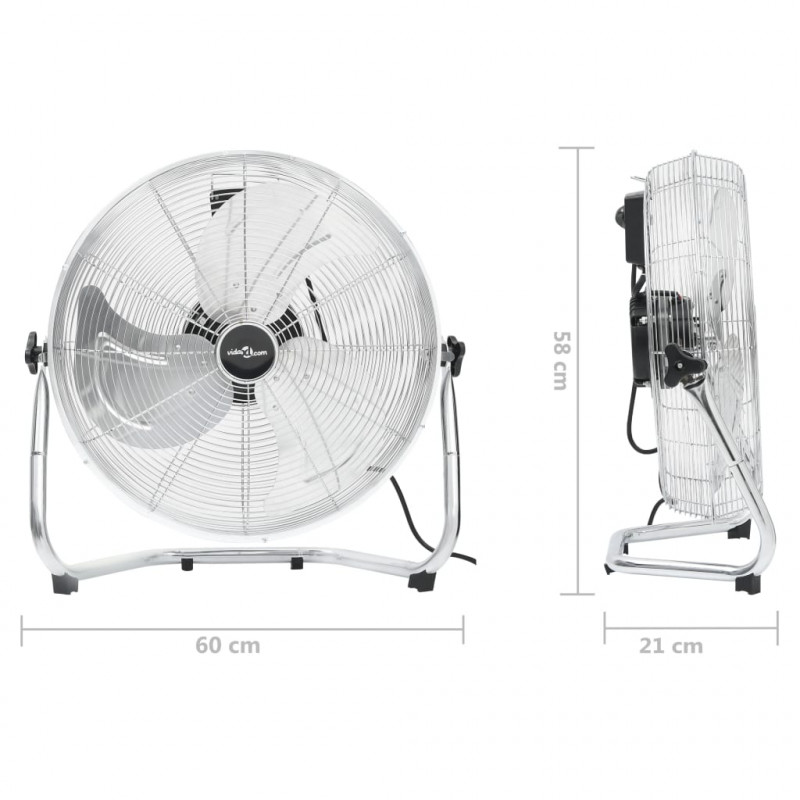 Wentylator podłogowy, 3 prędkości, 60 cm, 115,2 W