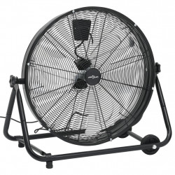 Przemysłowy wentylator bębnowy, 60 cm, 172,5 W, czarny