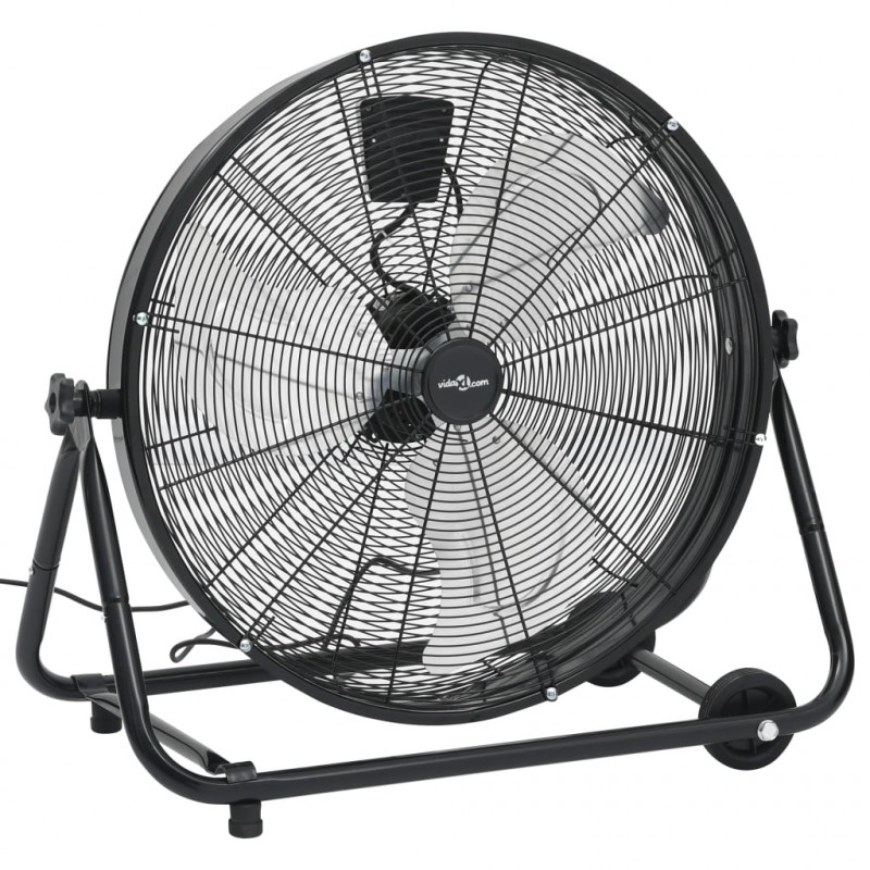 Przemysłowy wentylator bębnowy, 60 cm, 172,5 W, czarny