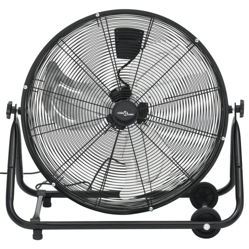 Przemysłowy wentylator bębnowy, 60 cm, 172,5 W, czarny