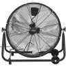 Przemysłowy wentylator bębnowy, 60 cm, 172,5 W, czarny