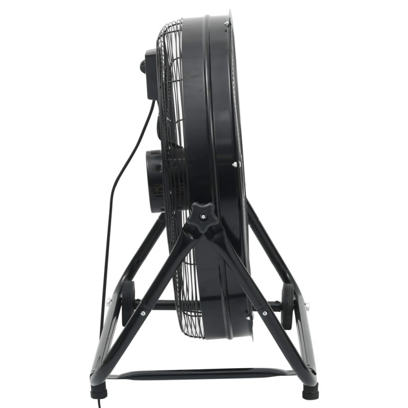 Przemysłowy wentylator bębnowy, 60 cm, 172,5 W, czarny