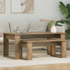 Zestaw stolików kawowych 2 pcs Dąb rzemieślniczy
