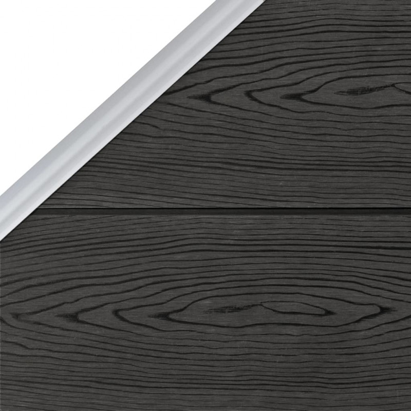 Panel ogrodzeniowy WPC 95 x (105-180) cm, szary