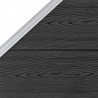 Panel ogrodzeniowy WPC 95 x (105-180) cm, szary